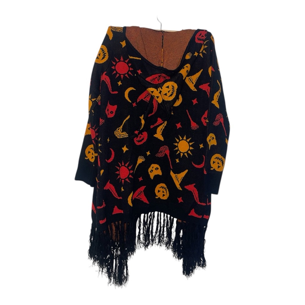 Her Universe Black and Orange Halloween Cardigan - Picture 2 of 5
